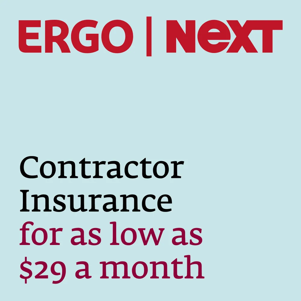 ERGO NEXT Insurance ChatGPT ad — 1099 Contractors Ins