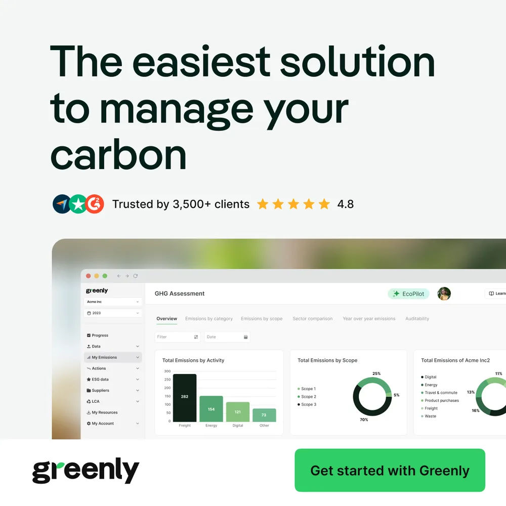 Greenly USA Inc ChatGPT ad — Own Your Carbon & Sustainability Strategy