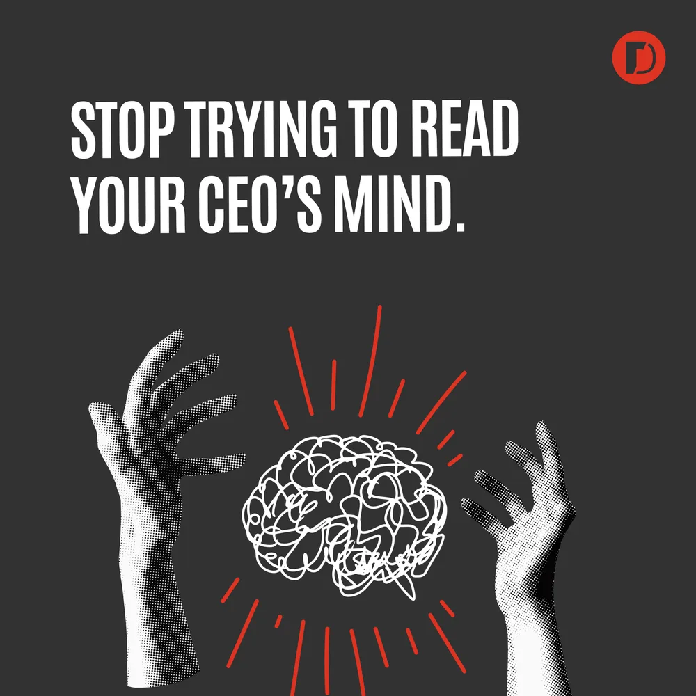 Disruptive Advertising ChatGPT ad — Stop Guessing What Your CEO Wants
