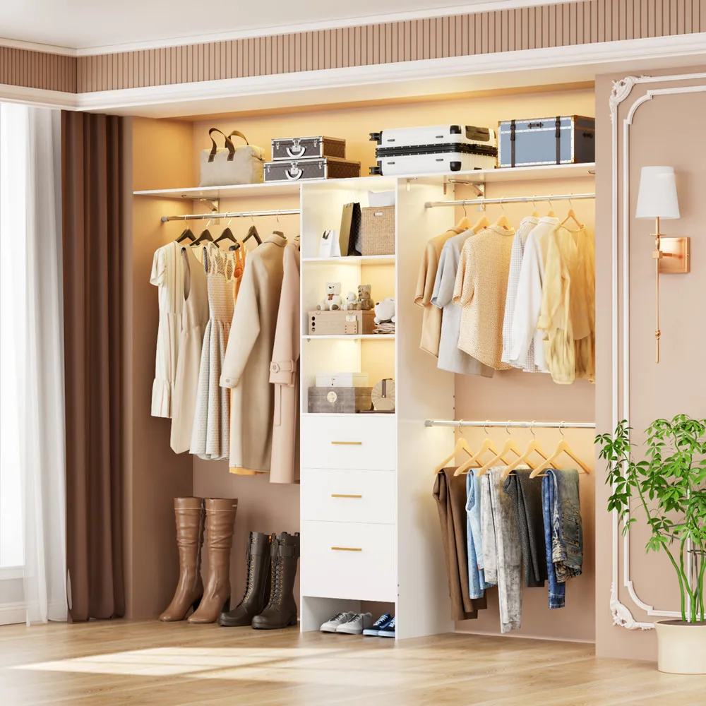 Wayfair ChatGPT ad — Walk-in Closet Rack-with Drawers Wrought Studio™