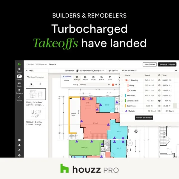 Houzz ChatGPT ad — Construction Estimating &amp; Takeoff Software
