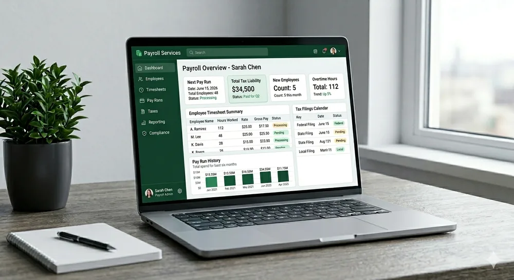 CompareGround ChatGPT ad — Best Payroll Services for Small Businesses 2026