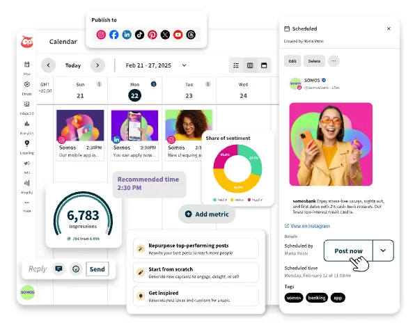 Hootsuite Inc ChatGPT ad — Social media management made easy with Hootsuite.