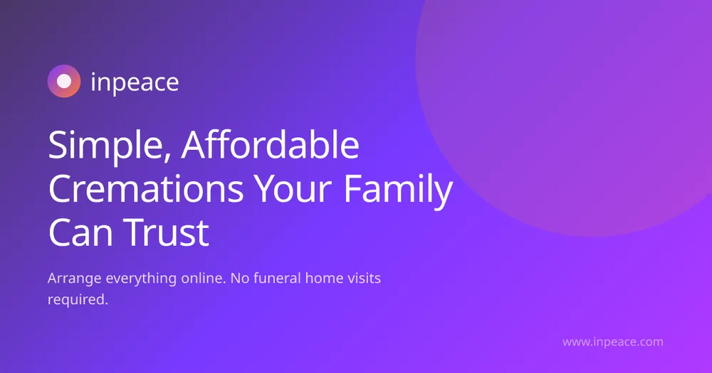 Inpeace42 Inc. ChatGPT ad — Inpeace — Simple, Affordable Cremations