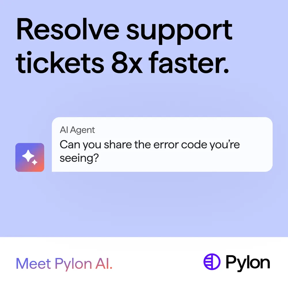 Pylon ChatGPT ad — The Zendesk alternative for modern SaaS