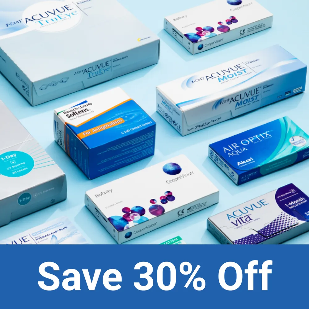 GlassesUSA.com ChatGPT ad — Get 30% Off Contacts