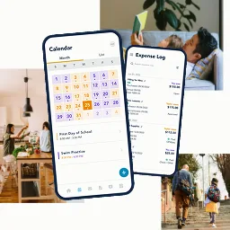 OurFamilyWizard ChatGPT ad — Visual custody calendar