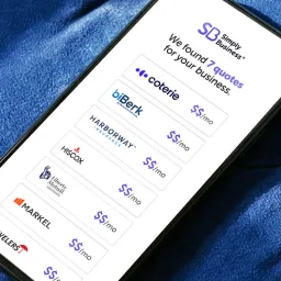 Simply Business ChatGPT ad — General Liability from $20.75*