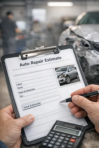 Cash For Cars ChatGPT ad — Fast Collision Repair Estimate