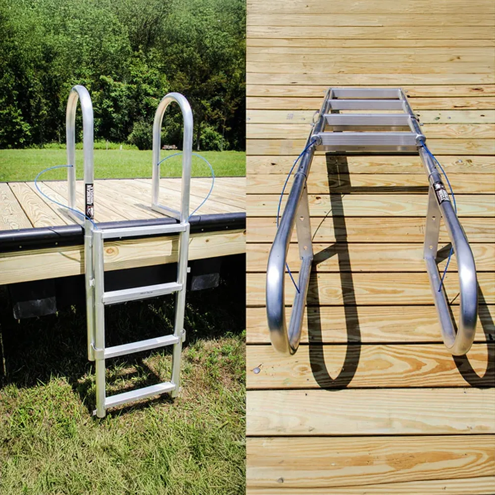 American Muscle Docks ChatGPT ad — Retractable Dock Ladders