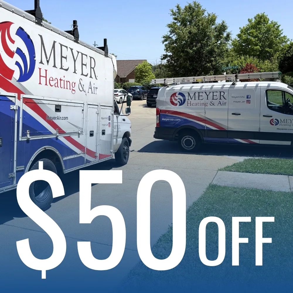 Meyer Heating and Air ChatGPT ad — Text Meyer Heating & Air