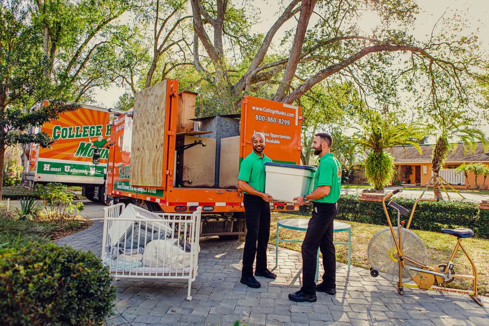 College Hunks Hauling Junk & Moving ChatGPT ad — Dumpster or Junk Removal?