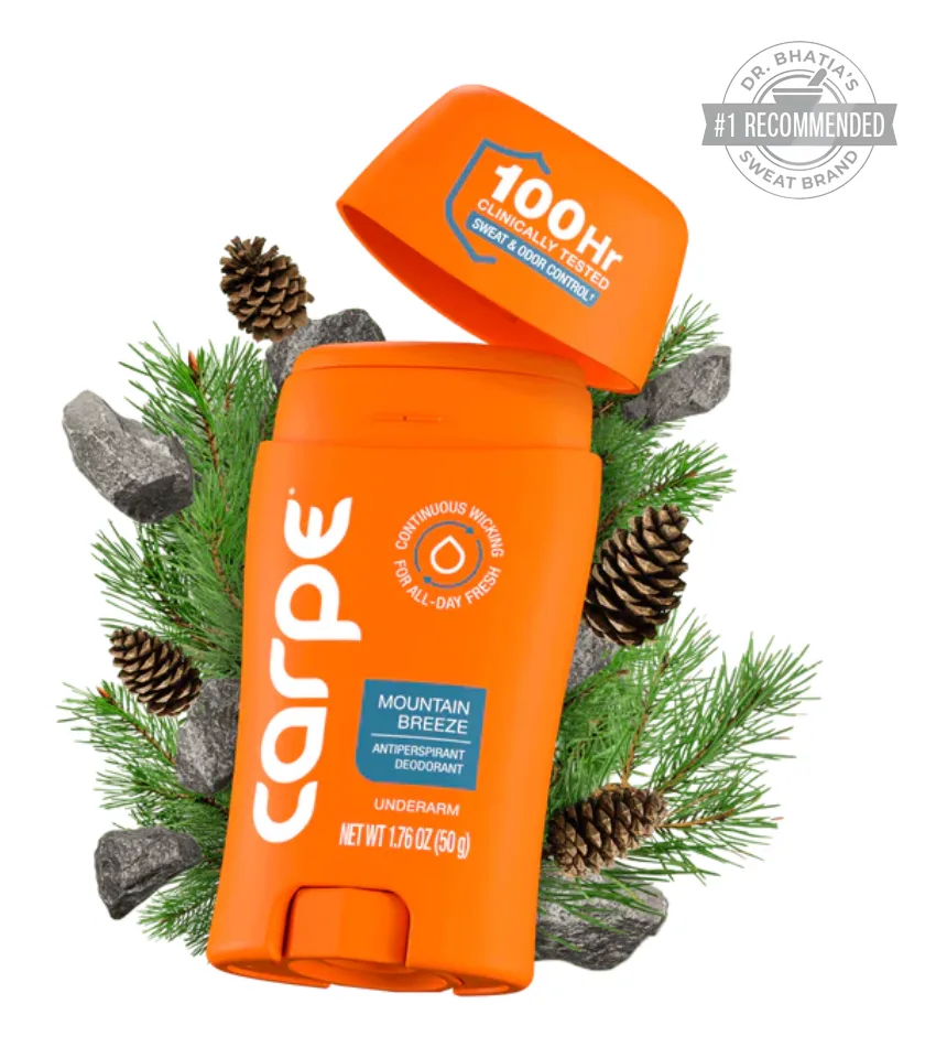 Clutch, Inc. (DBA Carpe) ChatGPT ad — 100 Hour Sweat & Odor Protection