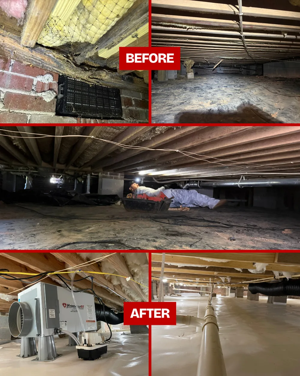 HydroHelp911 Crawl Space & Foundation Repair ChatGPT ad — Charlotte’s Trusted Foundation Repair, Crawl Space