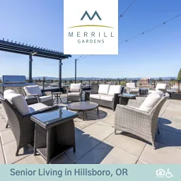 Merrill Gardens at Hillsboro ChatGPT ad — Senior Living with Care