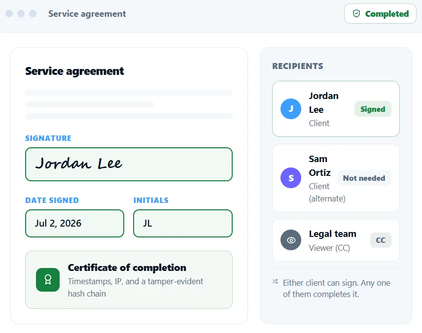 Autessa Inc ChatGPT ad — Free Autessa E-Signature
