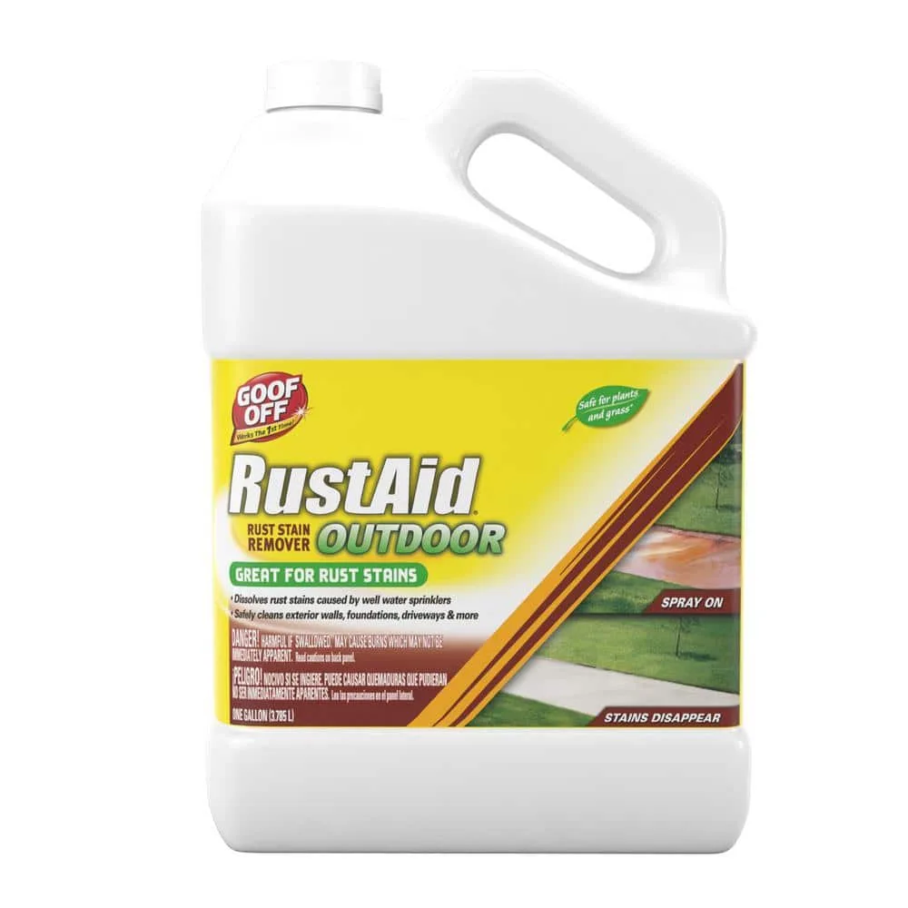 Home Depot ChatGPT ad — Goof Off 1 Gal. RustAid Outdoor Rust Stain Remover
