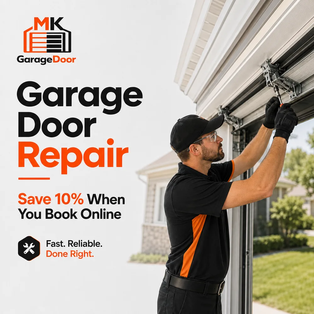 MK Garage Door LLC ChatGPT ad — Same Day Garage Door Repair