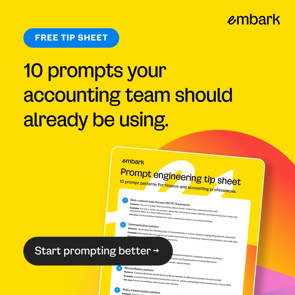 Embark Consulting ChatGPT ad — AI For Finance Teams