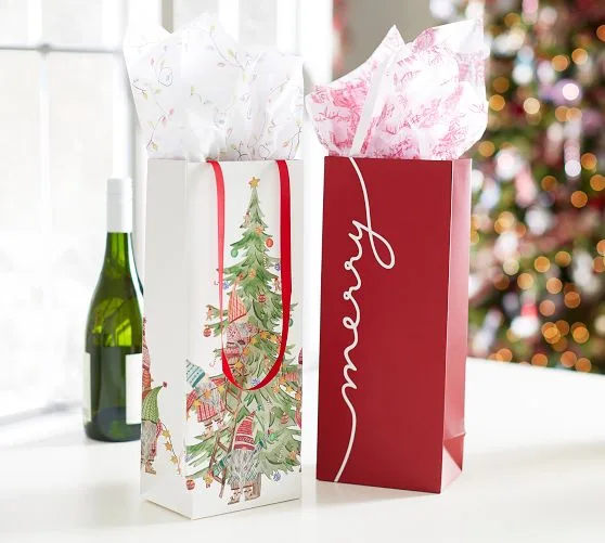 Pottery Barn ChatGPT ad — Gift Wrap & Wine Bags