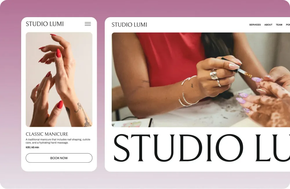 GlossGenius ChatGPT ad — Nail Tech Booking System