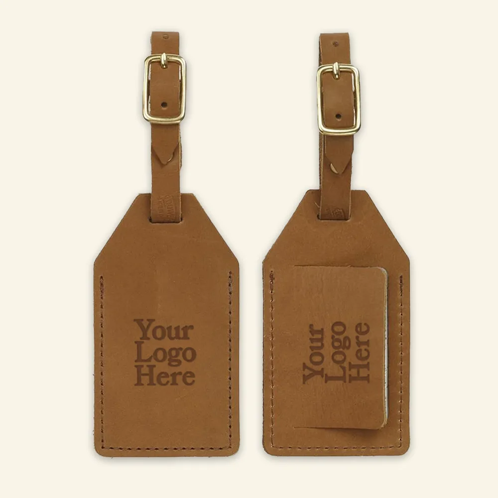 Oowee Products ChatGPT ad — Personalized Leather Luggage Tag