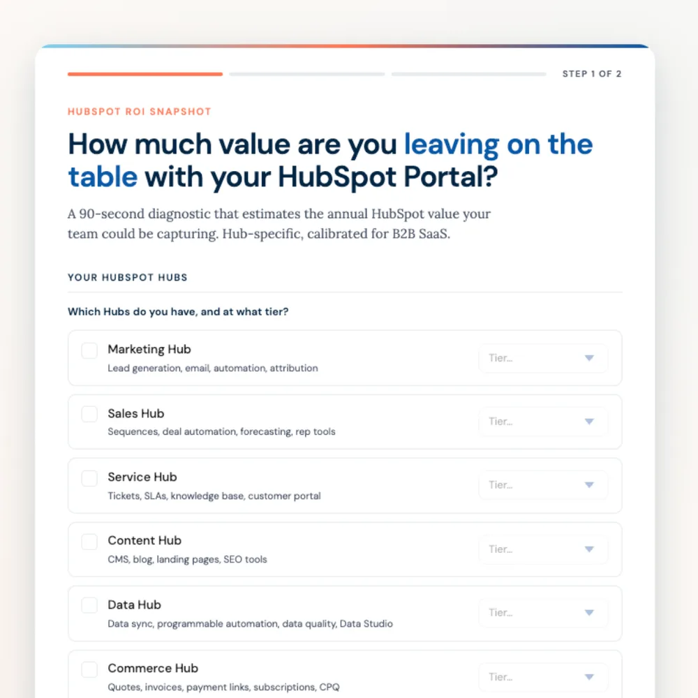 SwyftRev, LLC ChatGPT ad — Free HubSpot ROI Snapshot