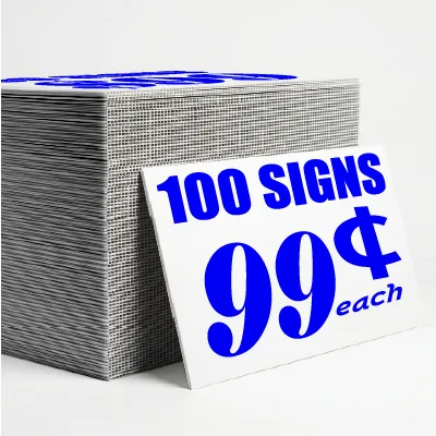 UZ Marketing ChatGPT ad — Our Yard Signs are 99₵ EACH!