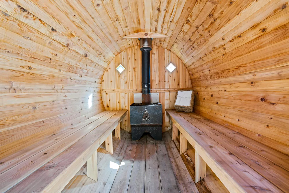 Simply Sauna ChatGPT ad — Simply Sauna · Mobile Sauna Rental NJ