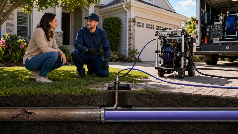 Guaranteed Service ChatGPT ad — Trenchless Sewer Repair. No Dig!