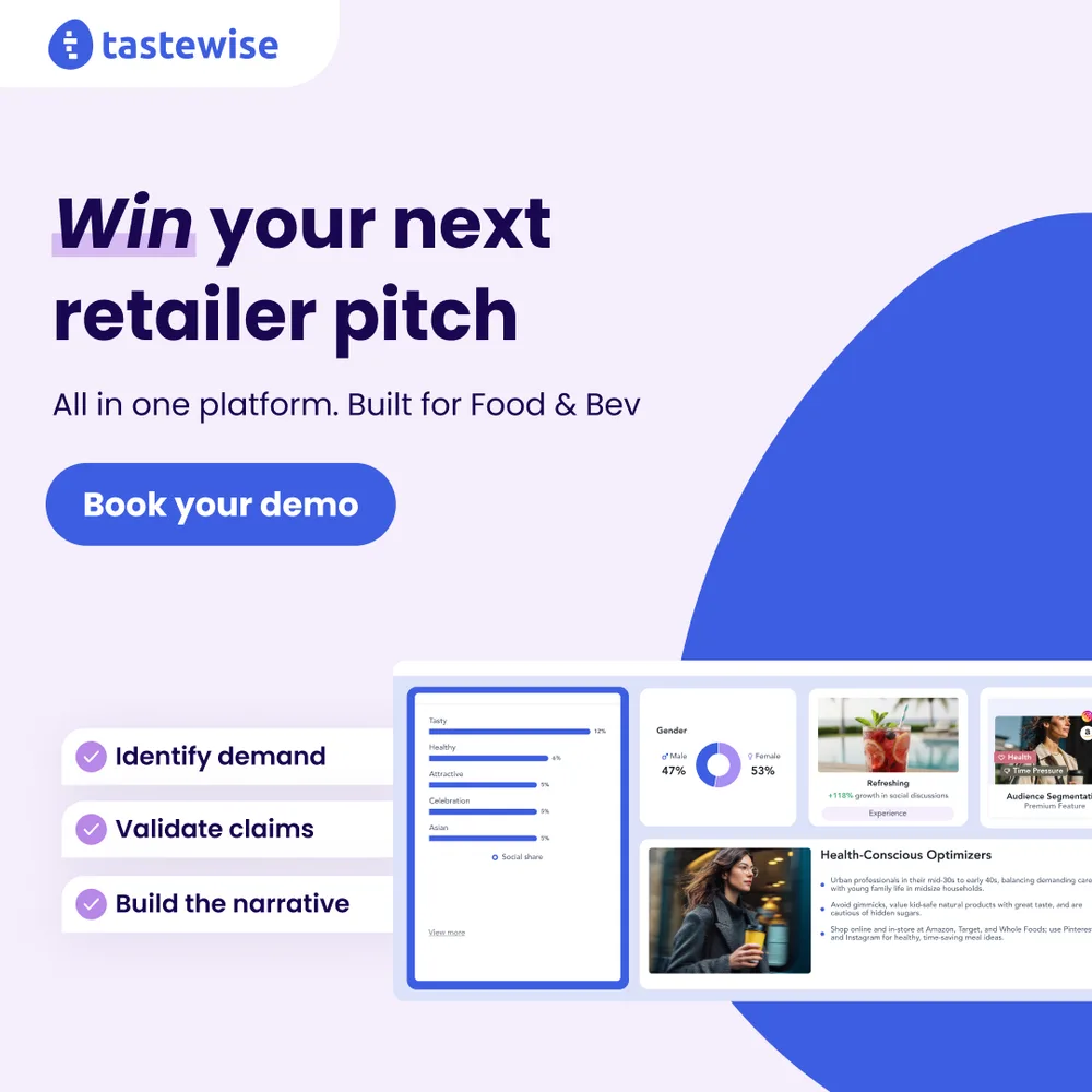 Tastewise LTD ChatGPT ad — Win your next retailer pitch with real data