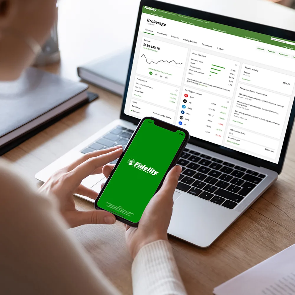 Fidelity Investments ChatGPT ad — Advanced Trading Platform
