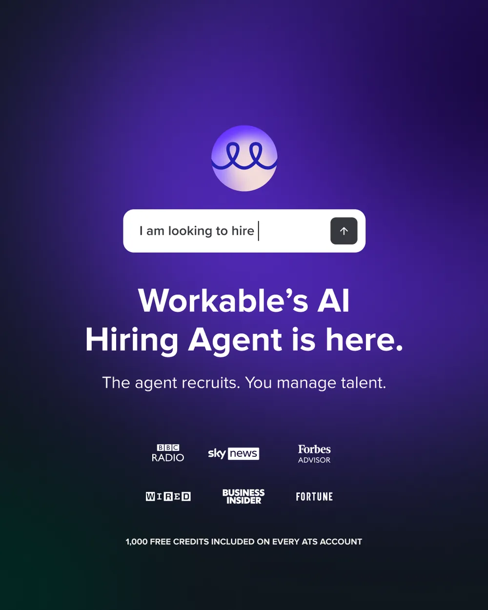 Workable ChatGPT ad — Recruiting AI Agent