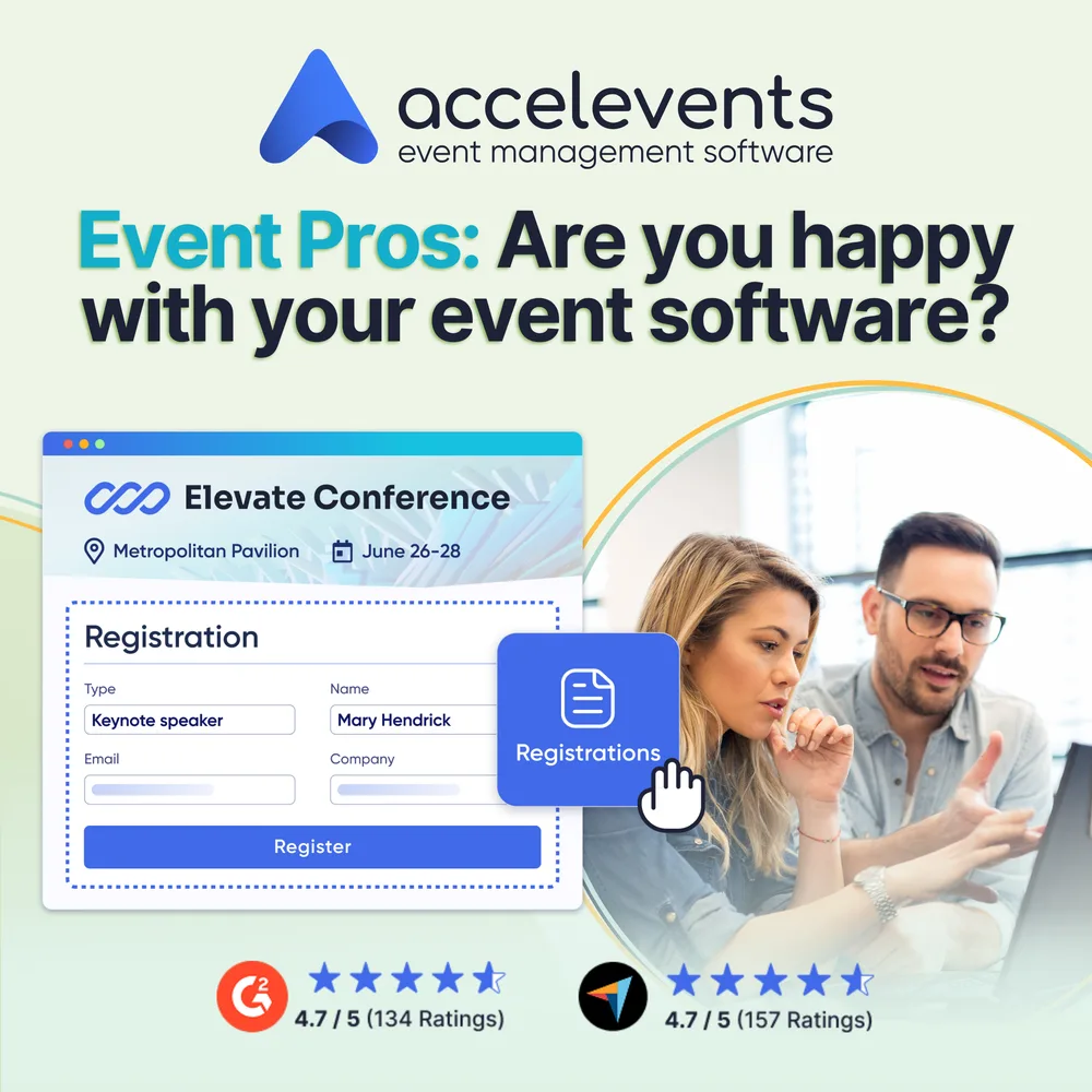 Accelevents ChatGPT ad — Event Management Platform