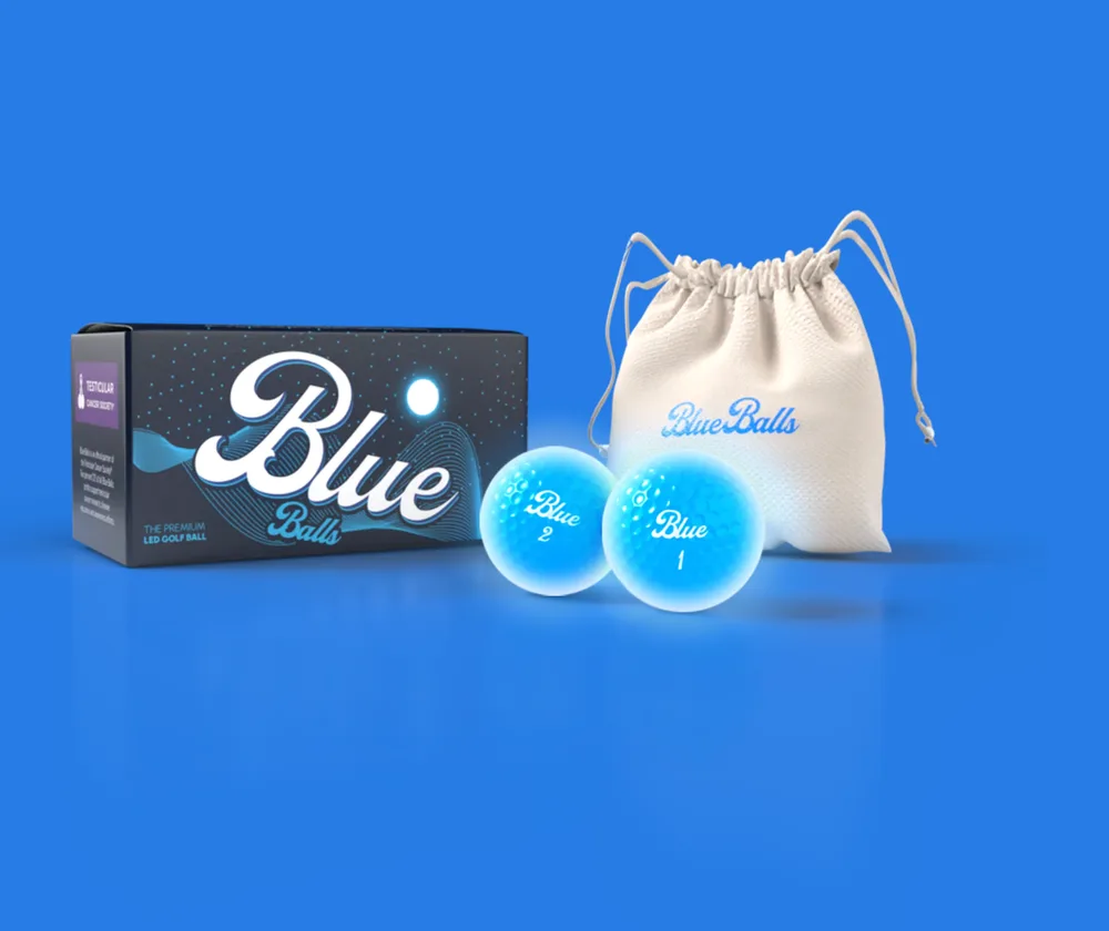 Golf Blue Balls ChatGPT ad — Premium Light Up Golf Balls
